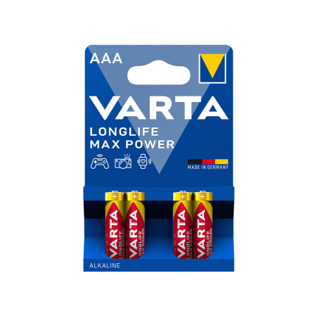 Pack 4 Piles Alcalines AAA -Longlife Max Power- VARTA photo 2