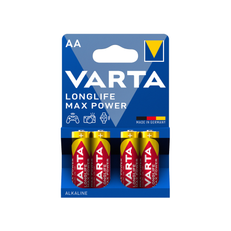 Pack 4 Piles Alcalines AA -Longlife Max Power- VARTA photo 2