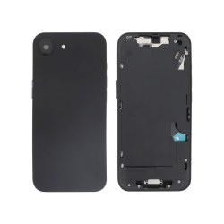 Châssis central + vitre arrière iPhone 16e Noir - Compatible photo 1