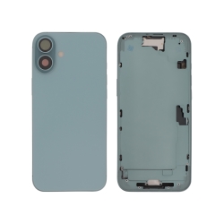 Châssis central + vitre arrière iPhone 16 Plus Sarcelle - Compatible photo 1