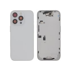 Châssis central + vitre arrière iPhone 16 Pro Titane Blanc - Compatible photo 1