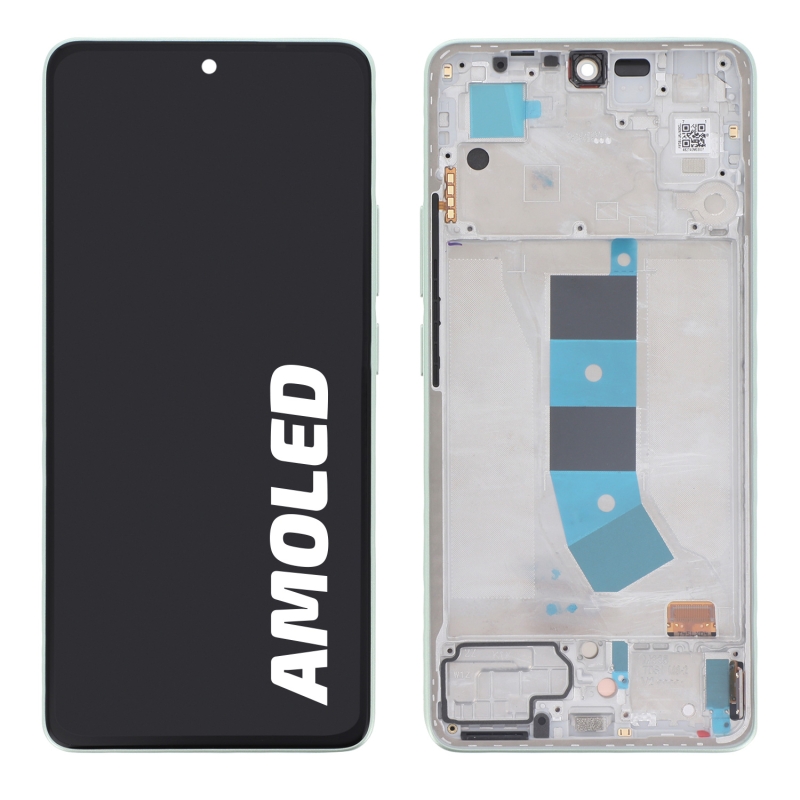 Bloc écran d\'origine avec châssis vert pour Xiaomi Redmi note 13 4G photo 0