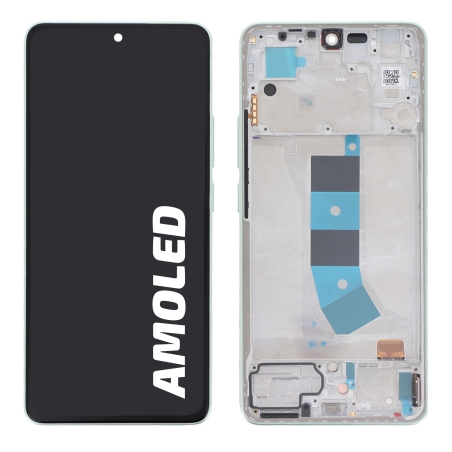 Bloc écran d\'origine avec châssis vert pour Xiaomi Redmi note 13 4G photo 0