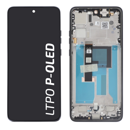 Bloc écran avec châssis d\'origine Motorola pour Moto Edge 50 Neo Gris photo 0