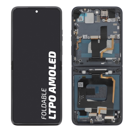 Ecran d\'origine Motorola avec châssis noir pour Razr 50 Ultra photo 