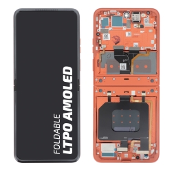 Bloc écran avec châssis d\'origine Motorola pour Razr 50 orange photo