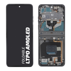 Ecran d\'origine Motorola avec châssis noir pour Razr 50 photo