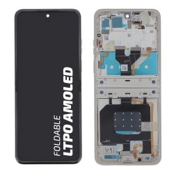 Ecran d\'origine Motorola avec châssis argent pour Razr 50 photo