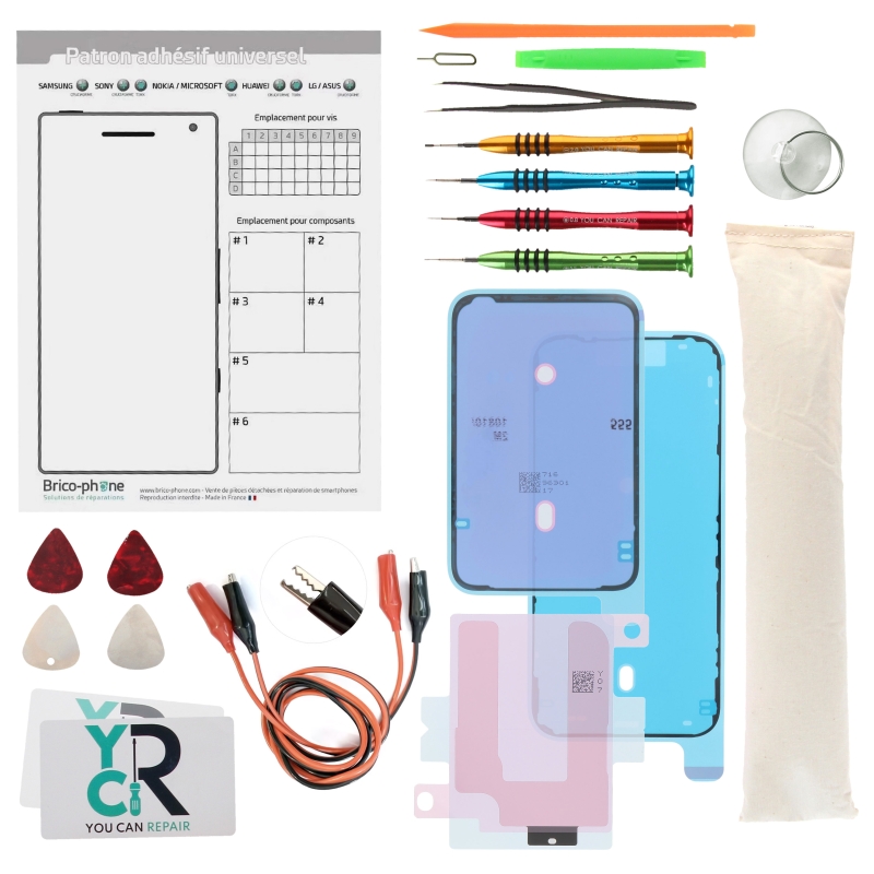 Kit de réparation avec coussin chauffant pour iPhone 17 Pro Max 1