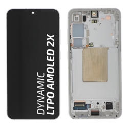 Bloc écran avec châssis Galaxy S24 argent - Original Samsung photo 1