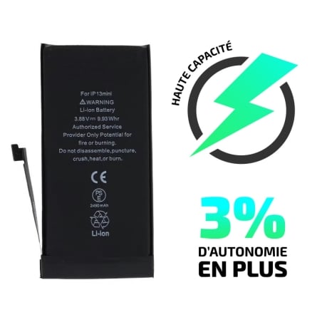 Batterie Haute Capacité pour iPhone 13 mini_photo1
