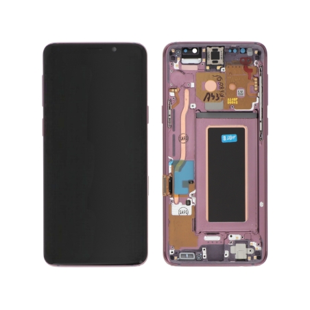 Bloc Ecran Amoled et vitre prémontés sur châssis pour Galaxy S9 Orchidée photo 1a