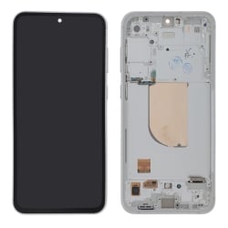 Ecran avec châssis Galaxy S23 FE - Origine reconditionné - Blanc photo 2