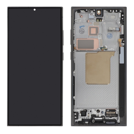 Ecran avec châssis Galaxy S24 Ultra - Origine Samsung - Noir photo 2