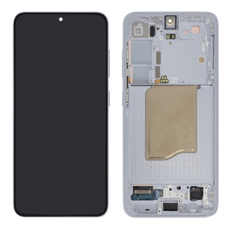 Ecran avec châssis Galaxy S25 - Origine Samsung - Bleu clair photo 2