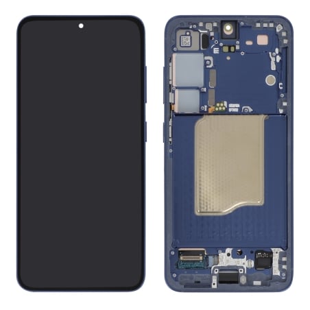 Ecran avec châssis Galaxy S25 - Origine Samsung - Bleu nuit photo 2