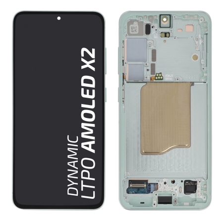 Ecran avec châssis Galaxy S25 - Origine Samsung - Vert d\'eau photo 1