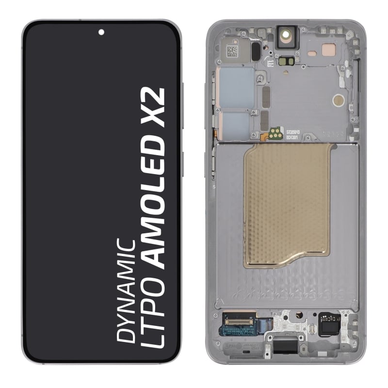 Ecran avec châssis Galaxy S25 - Origine Samsung - Gris photo 1