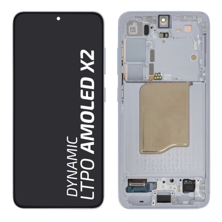 Ecran avec châssis Galaxy S25 - Origine Samsung - Bleu clair photo 1