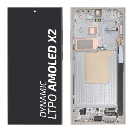 Ecran avec châssis Galaxy S24 Ultra - Origine Samsung - Gris photo 1