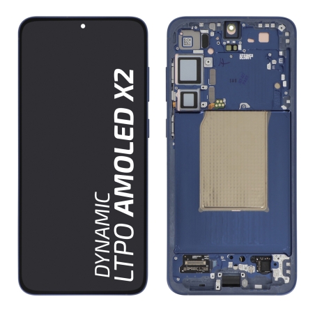 Ecran avec châssis Galaxy S25+ - Origine Samsung - Bleu nuit photo 1