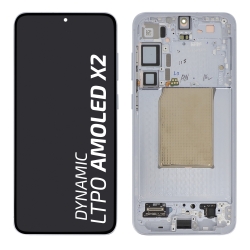 Ecran avec châssis Galaxy S25+ - Origine Samsung - Bleu clair photo 1