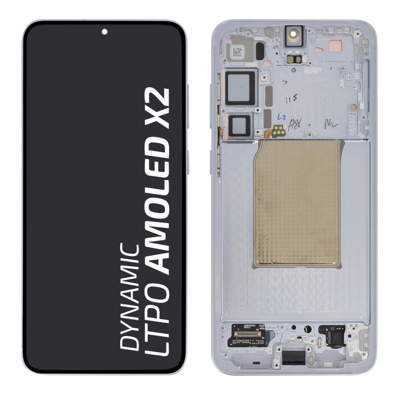 Ecran avec châssis Galaxy S25+ - Origine Samsung - Bleu clair photo 1