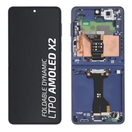 Bloc écran pliable intérieur Galaxy Z Flip 7 - Bleu nuit - Origine Samsung photo 1