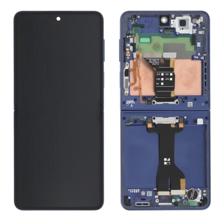 Bloc écran pliable intérieur Galaxy Z Flip 7 - Bleu nuit - Origine Samsung photo 2
