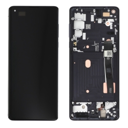 Ecran avec châssis Motorola Edge 2020 - Origine reconditionné - Noir photo 1