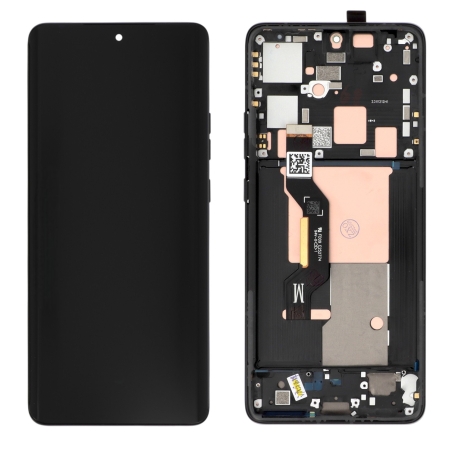 Ecran avec châssis Motorola Edge 50 Pro - Origine reconditionné - Noir photo 1