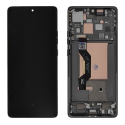 Ecran avec châssis Motorola Edge 50 - Origine reconditionné - Gris photo 1