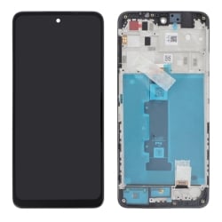 Ecran avec châssis Moto G22 - Origine Motorola - Noir photo 1