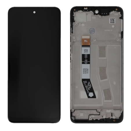Ecran avec châssis Motorola G55 5G - Origine reconditionné - Gris photo 1