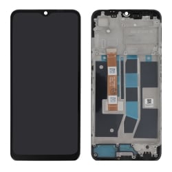 Ecran avec châssis Oppo A16s - Origine Oppo - Noir photo 1
