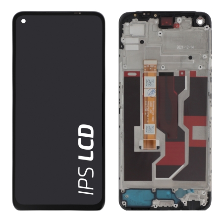 Ecran avec châssis Oppo A96 - Origine Oppo - Noir photo 1