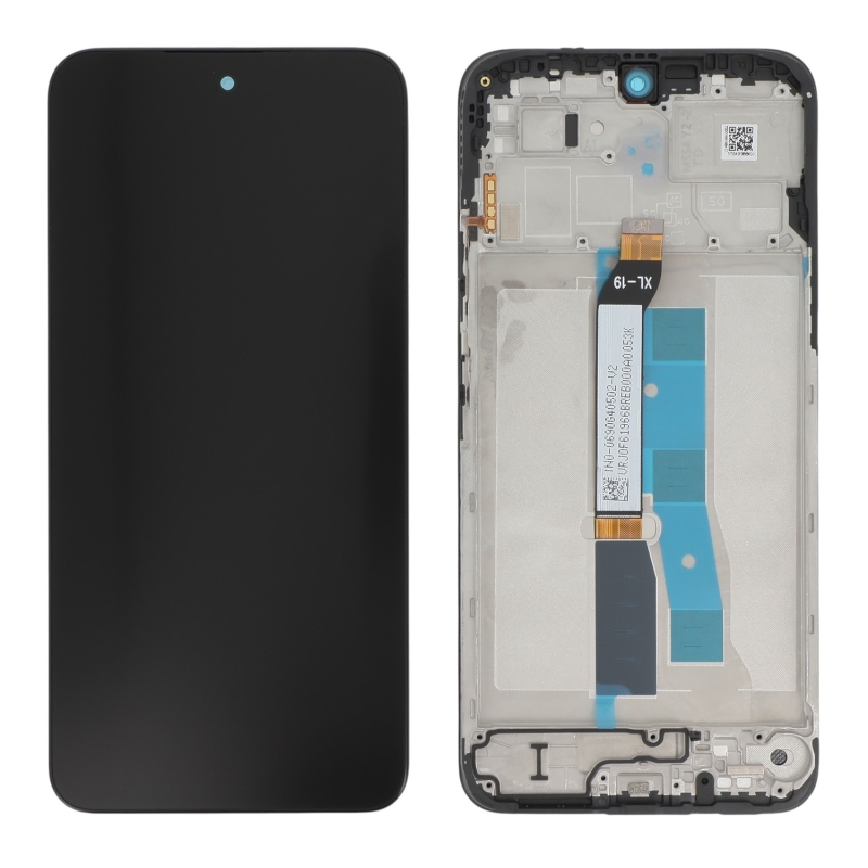 Ecran avec châssis Redmi 15 4G et Poco M7 4G - Origine Xiaomi - Noir photo 1
