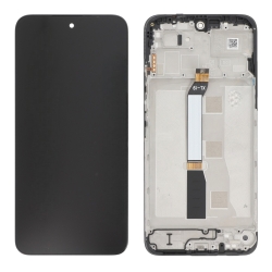 Ecran avec châssis Redmi 15 4G et Poco M7 4G - Origine reconditionné - Noir photo 1
