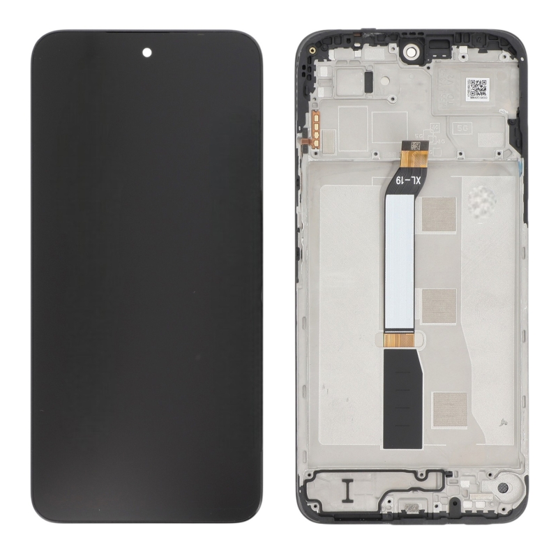 Ecran avec châssis Redmi 15 4G et Poco M7 4G - Origine reconditionné - Noir photo 1