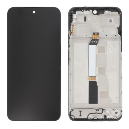 Ecran avec châssis Redmi 15 4G et Poco M7 4G - Origine reconditionné - Noir photo 1