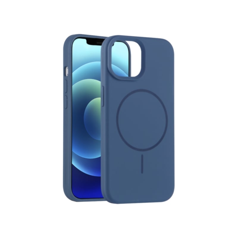 Coque Skin MagSafe iPhone 12 et 12 Pro - Bleu Saphir photo 1