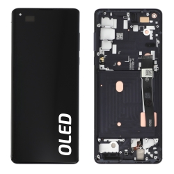 Ecran avec châssis Motorola Edge 2020 - Origine reconditionné - Noir photo 2