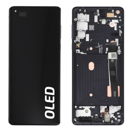 Ecran avec châssis Motorola Edge 2020 - Origine reconditionné - Noir photo 2