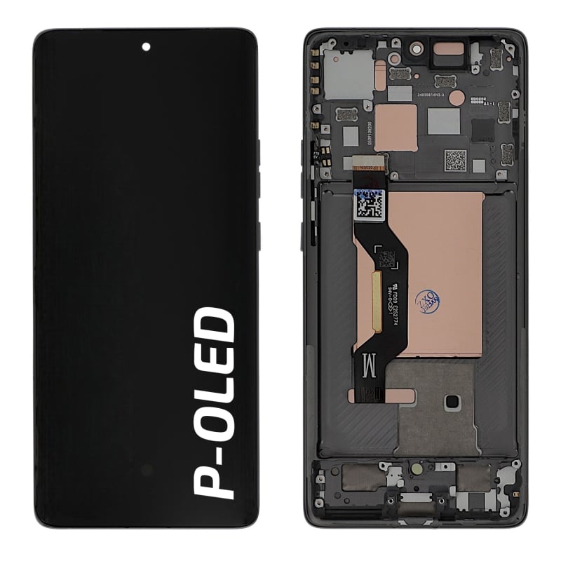 Ecran avec châssis Motorola Edge 50 - Origine reconditionné - Gris photo 2