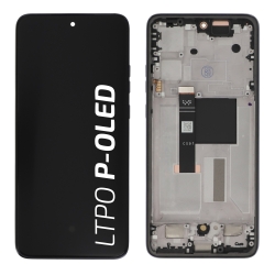 Ecran avec châssis Motorola Edge 50 Neo - Origine reconditionné - Gris photo 2