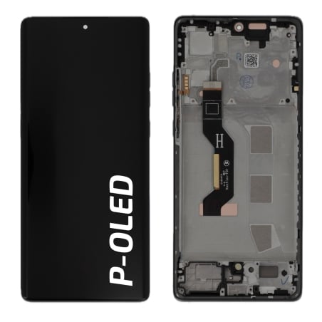 Ecran avec châssis Motorola G85 5G - Origine reconditionné - Gris photo 0