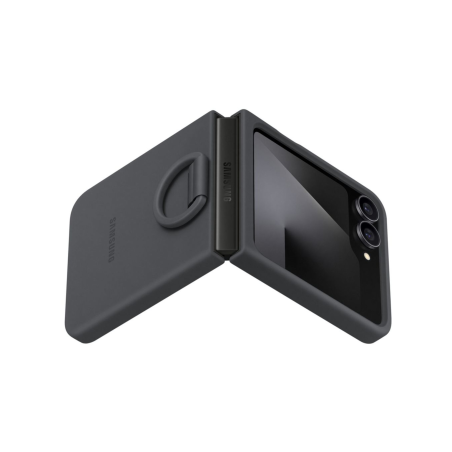Coque Silicone Avec Anneau Galaxy Z Flip7 FE et Z Flip 6 - Noir - Samsung photo 3