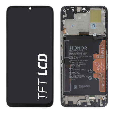 Bloc écran avec batterie Honor X6a - Noir photo 1