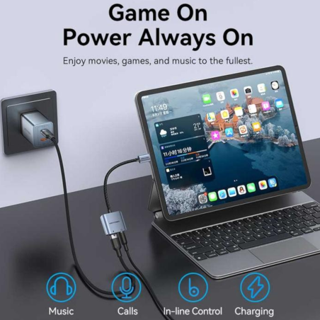 Adaptateur USB-C vers Jack 3,5 mm - VENTION photo 3