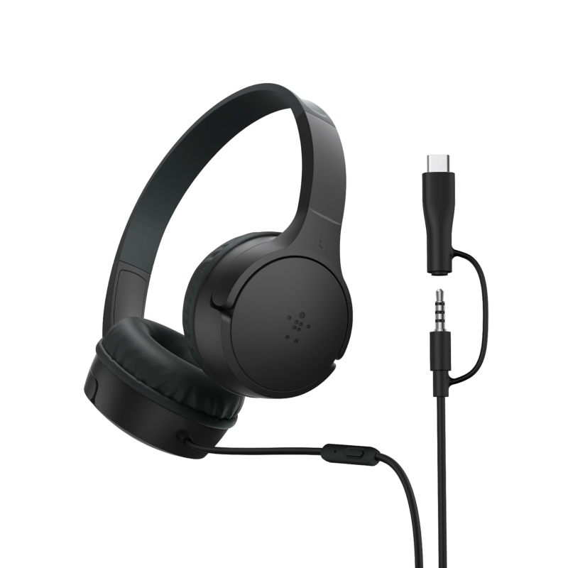 Casque Filaire Enfant Soundform Mini - Noir - Belkin photo 1